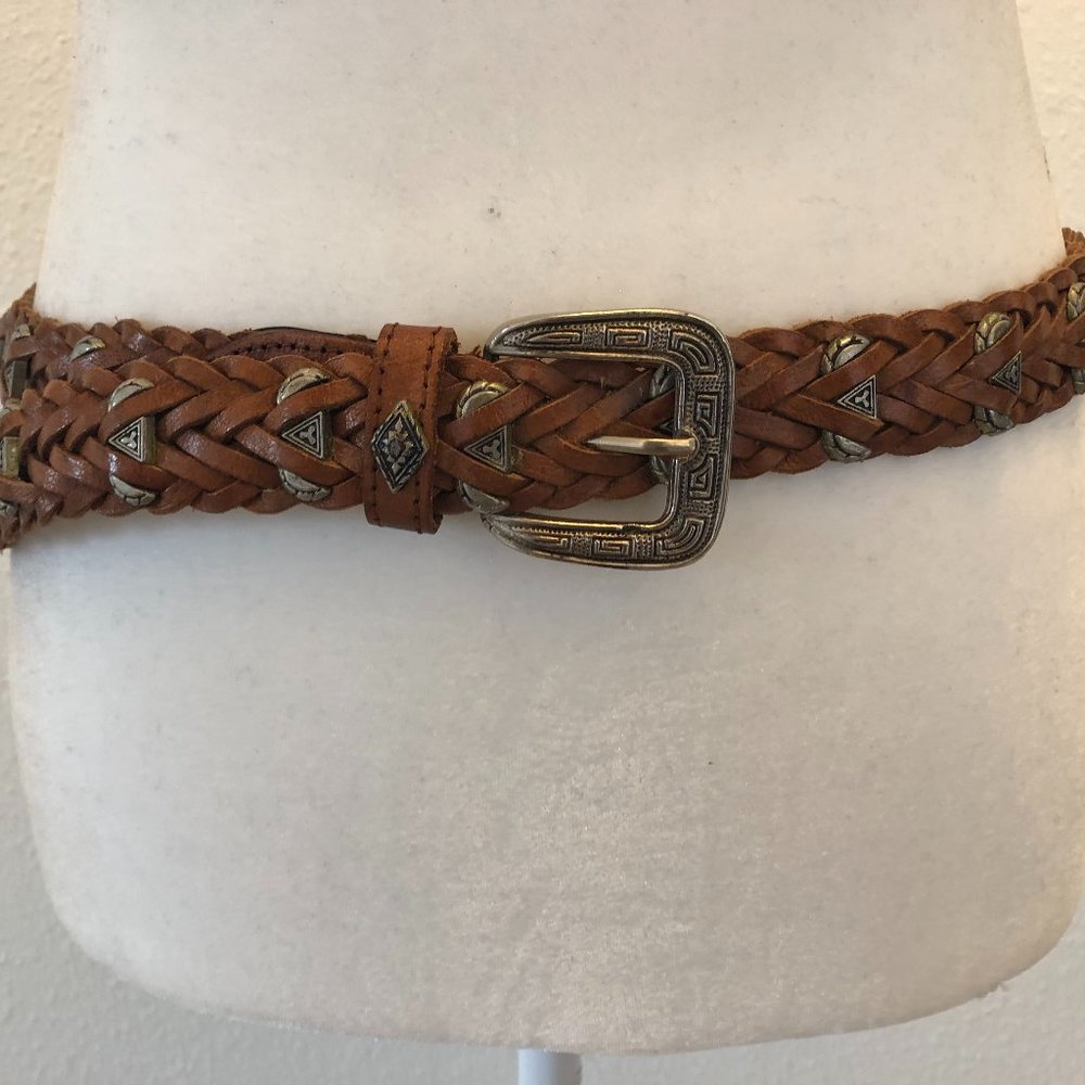 *All Belts 3/$25* Woven Belt with Silver Accents